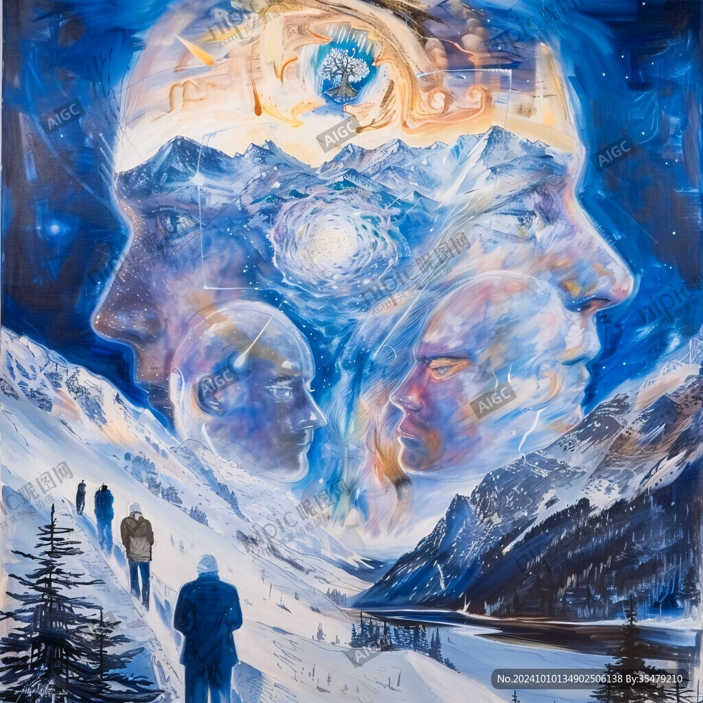 想象未来油画