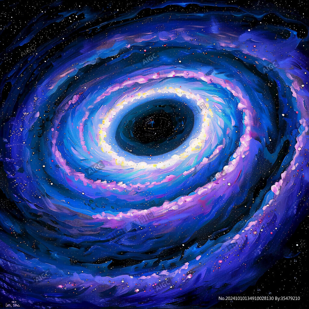 漩涡星空展板