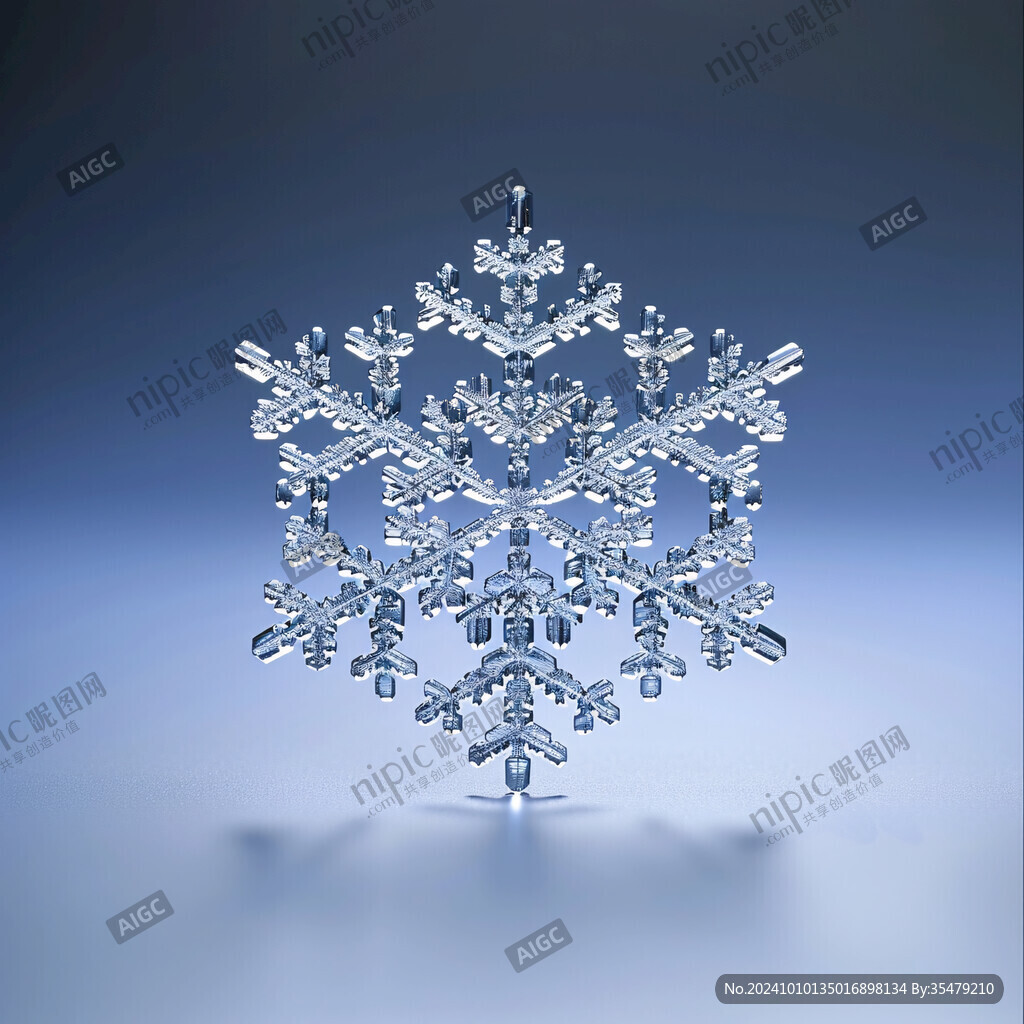 3d雪花