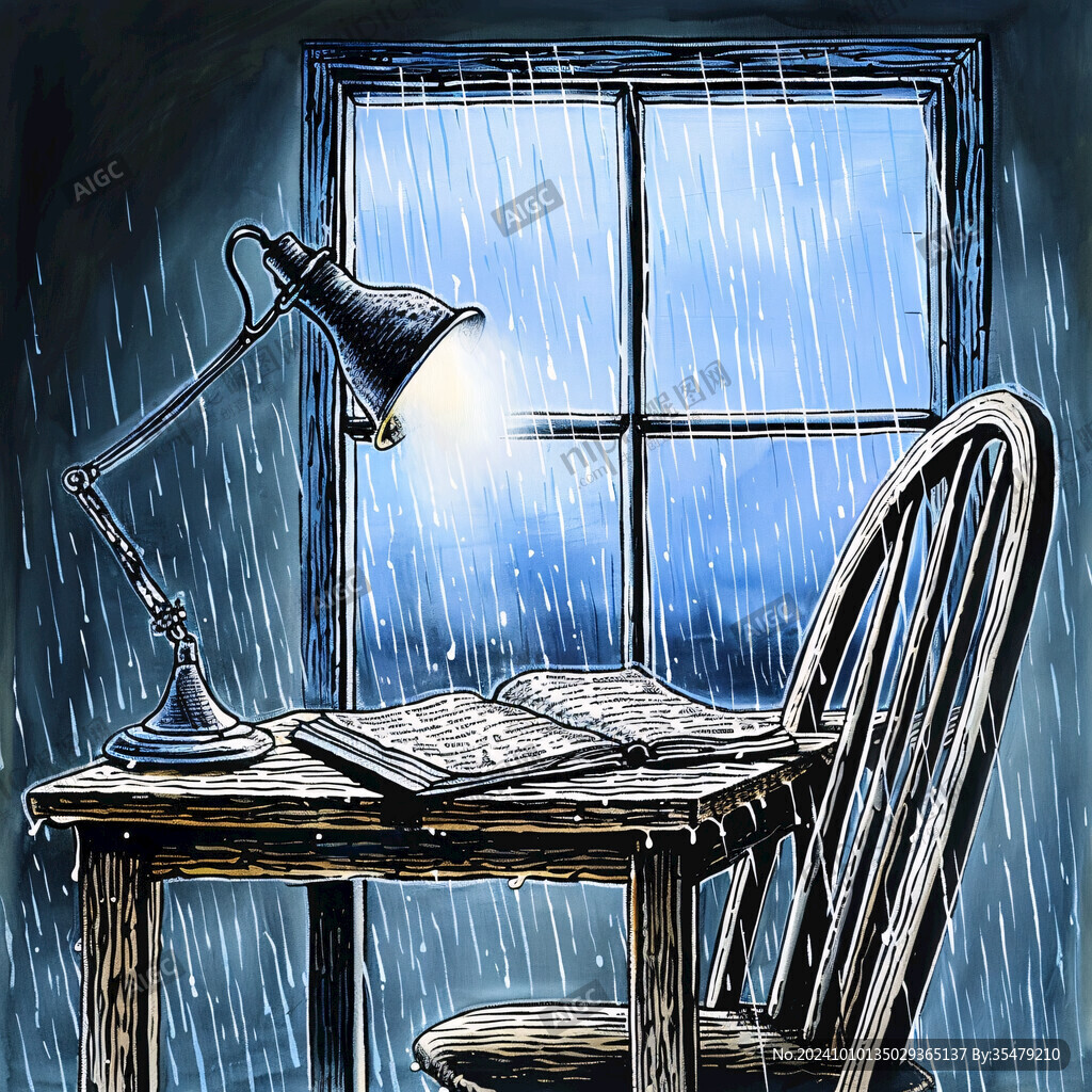 雨夜背景墙