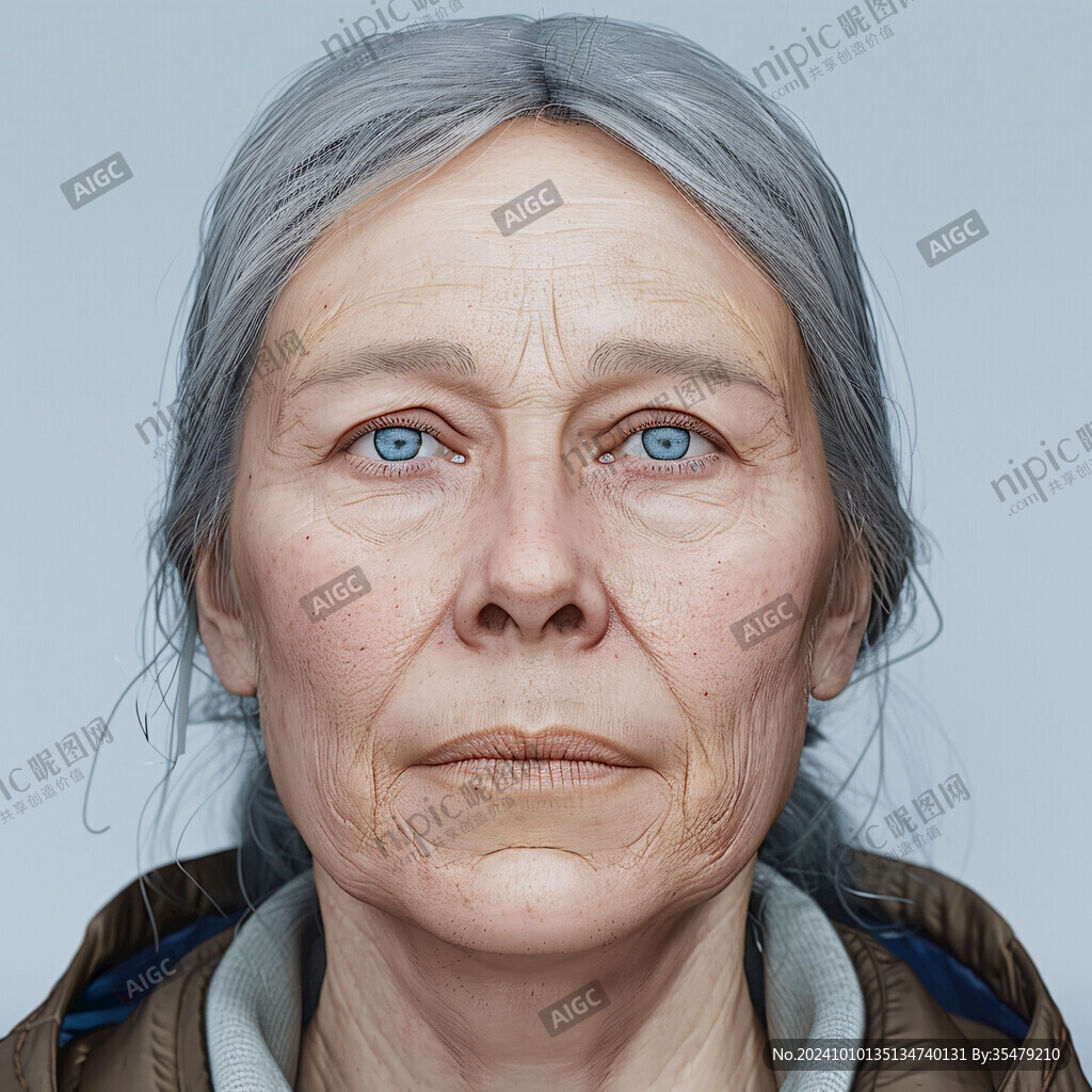 女性人物衰老素材