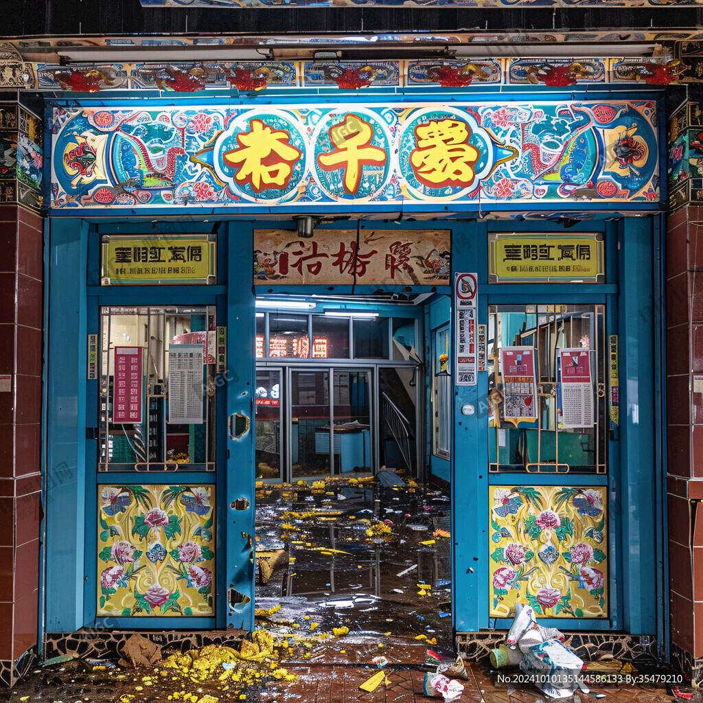 国潮餐饮门头