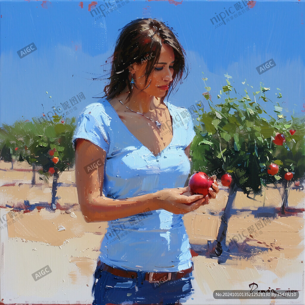 苹果树3d画