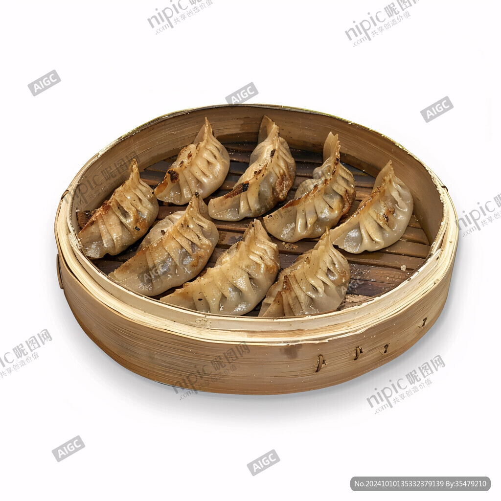 小笼饺子素材