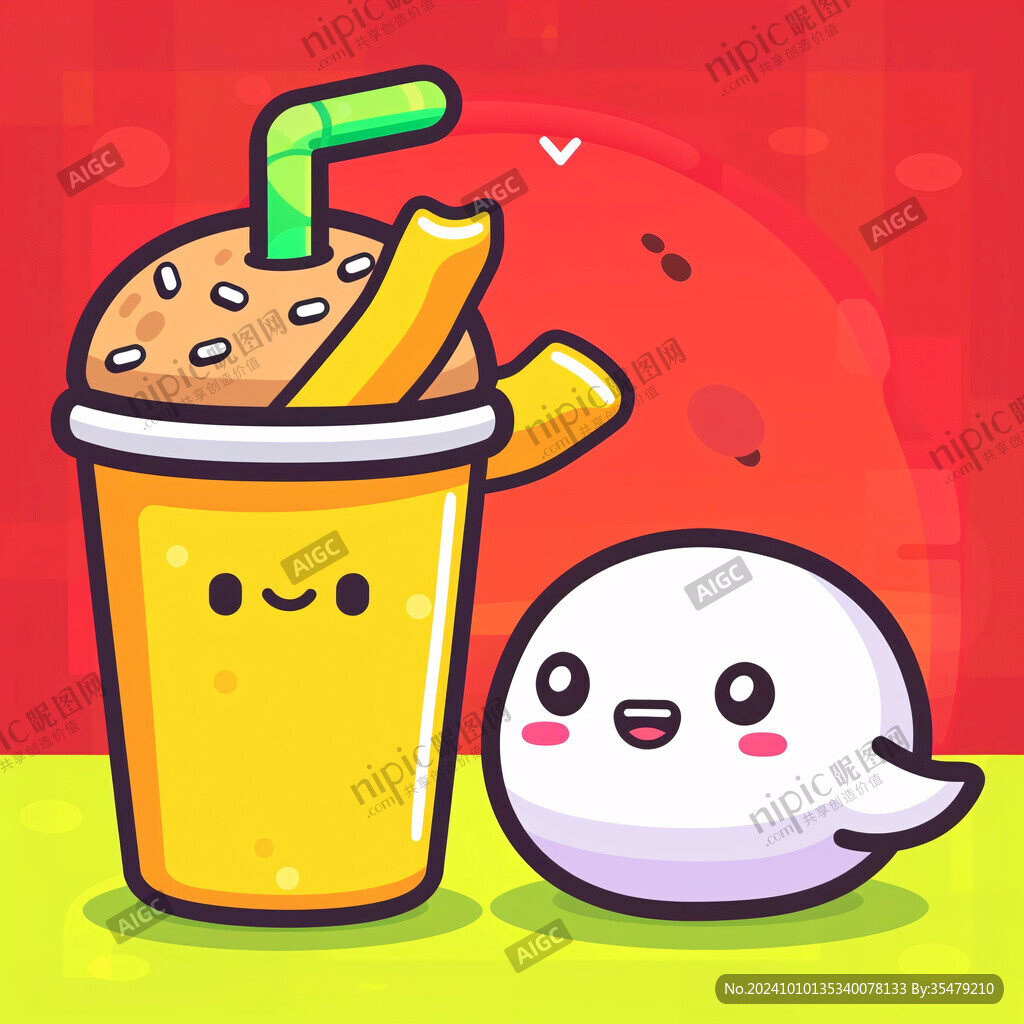 港式甜品卡通果汁