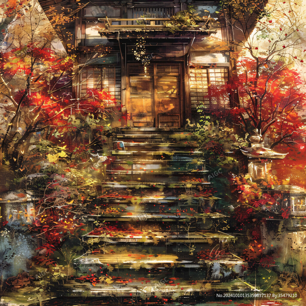 动漫场景插画