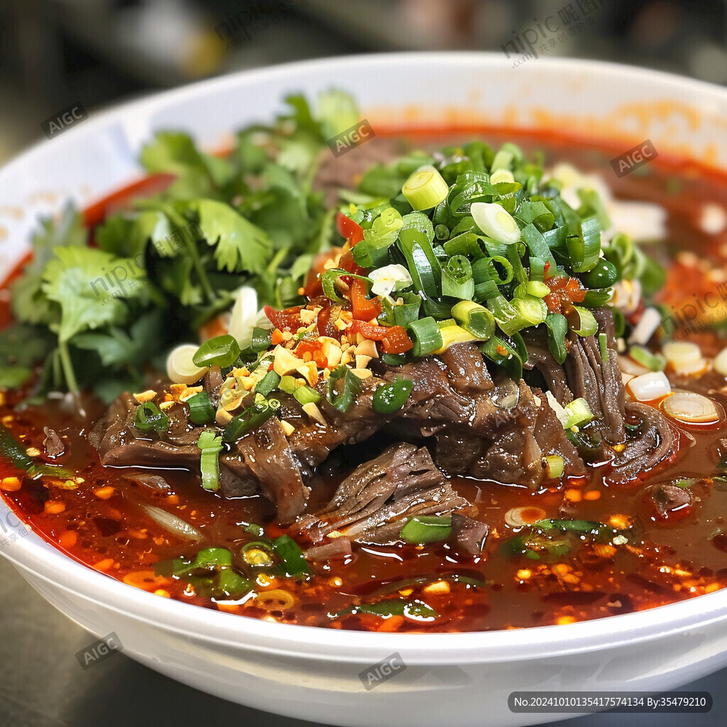 红油冒牛肉