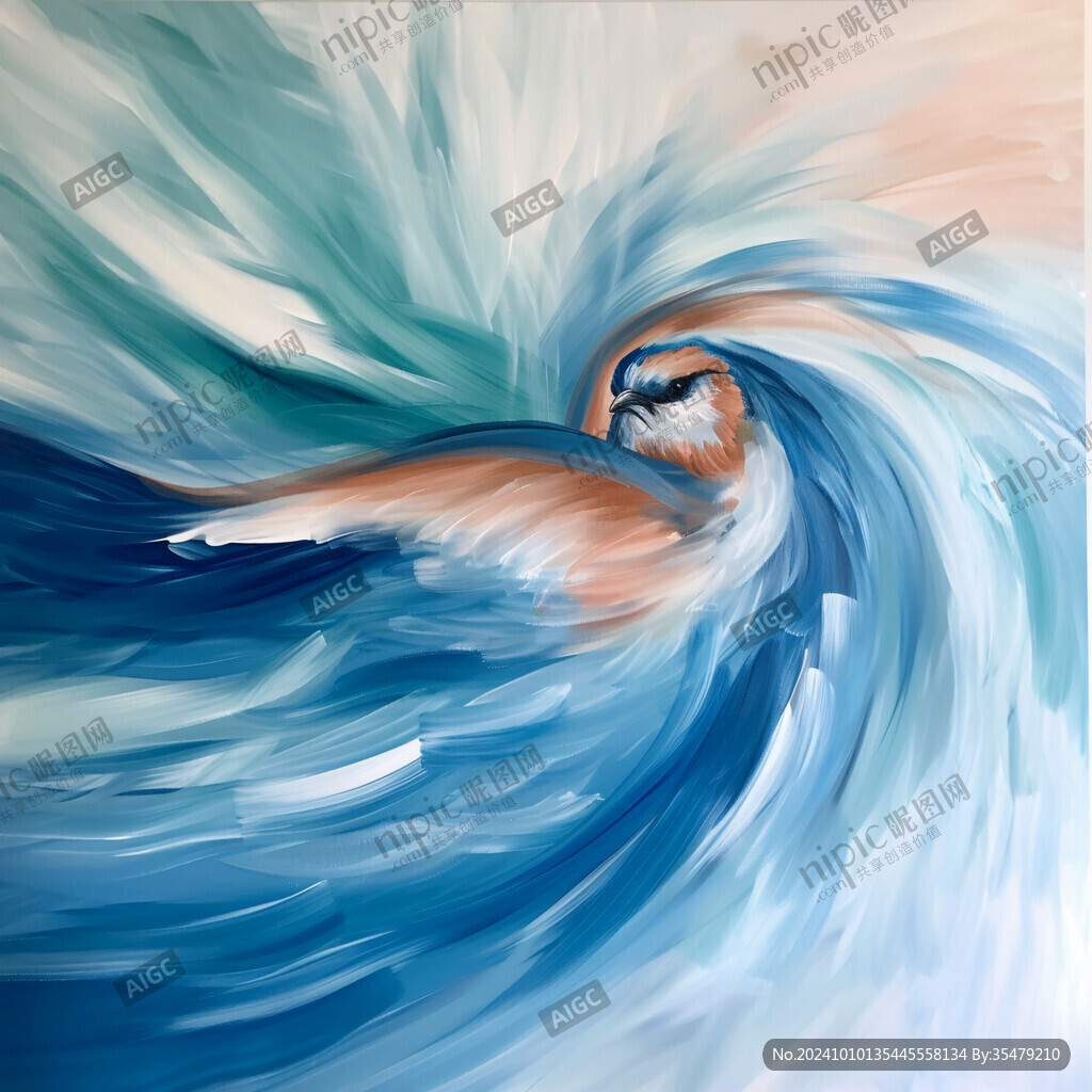 海洋流动装饰画