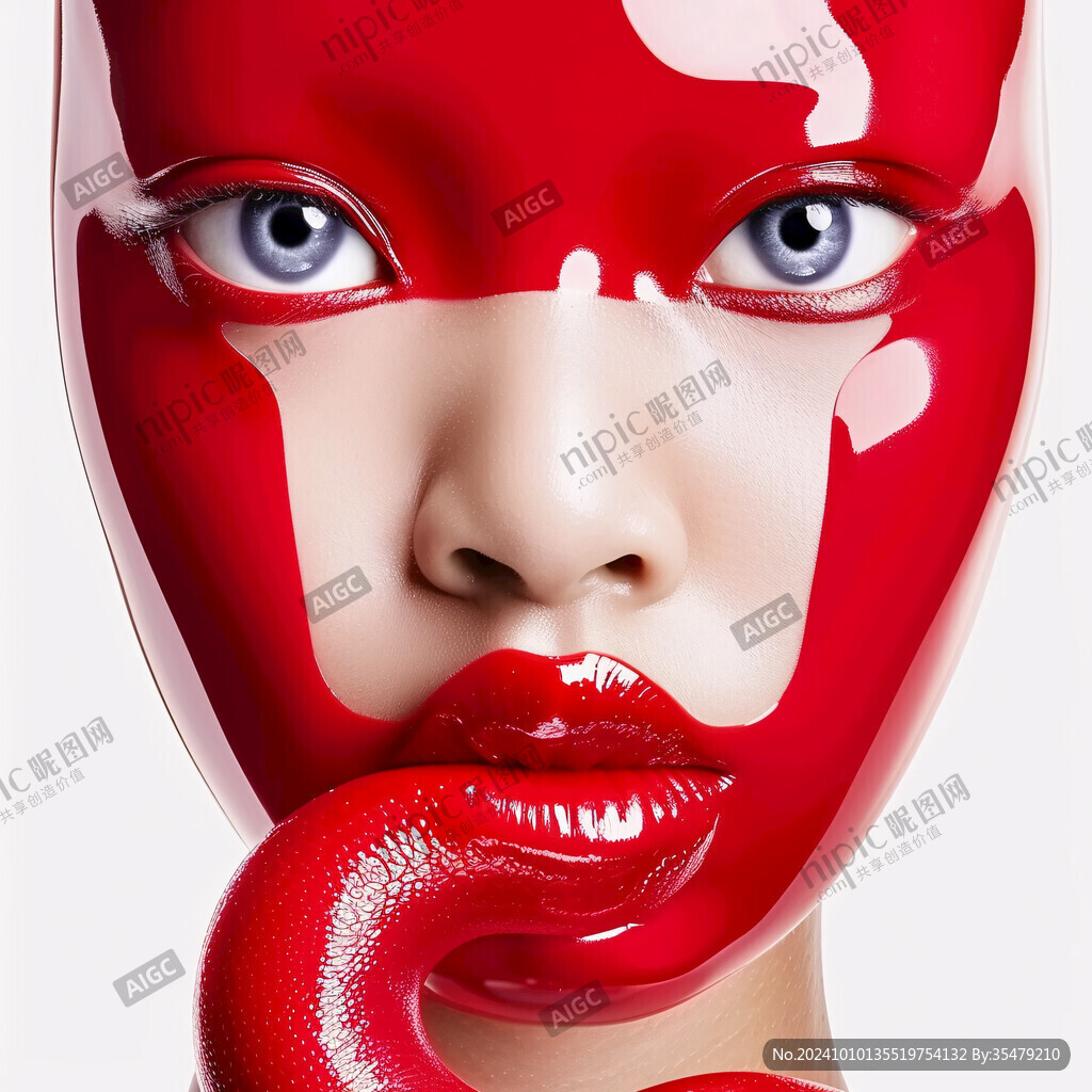 化妆整容背景装饰画