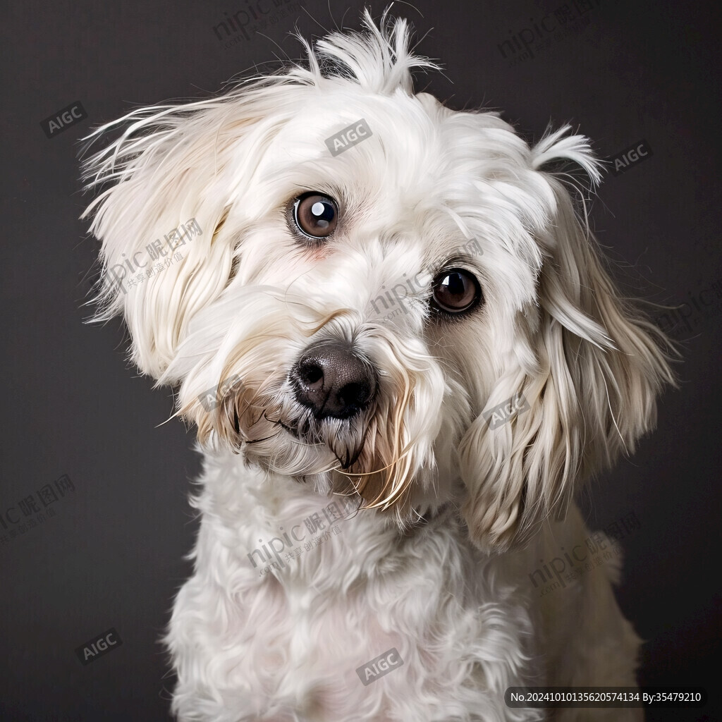 狗狗写实插画