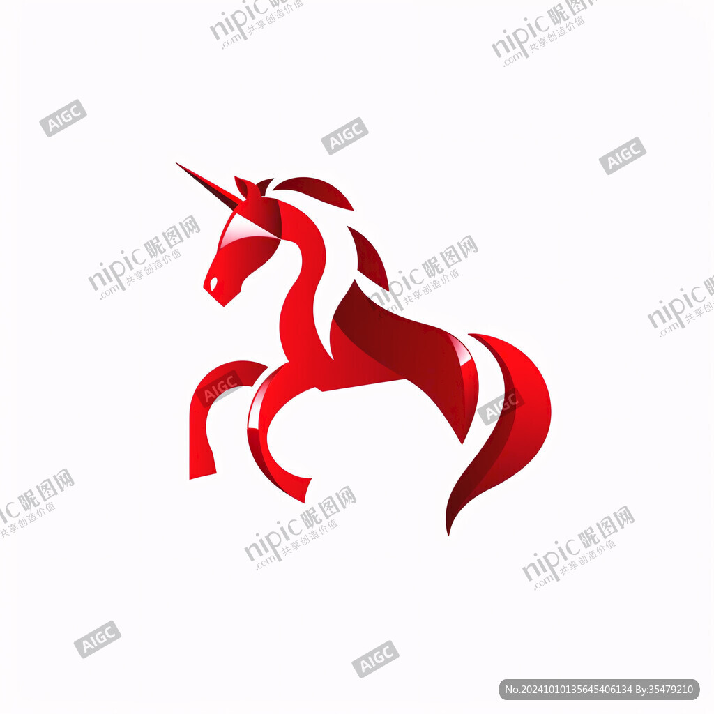 独角兽设计logo