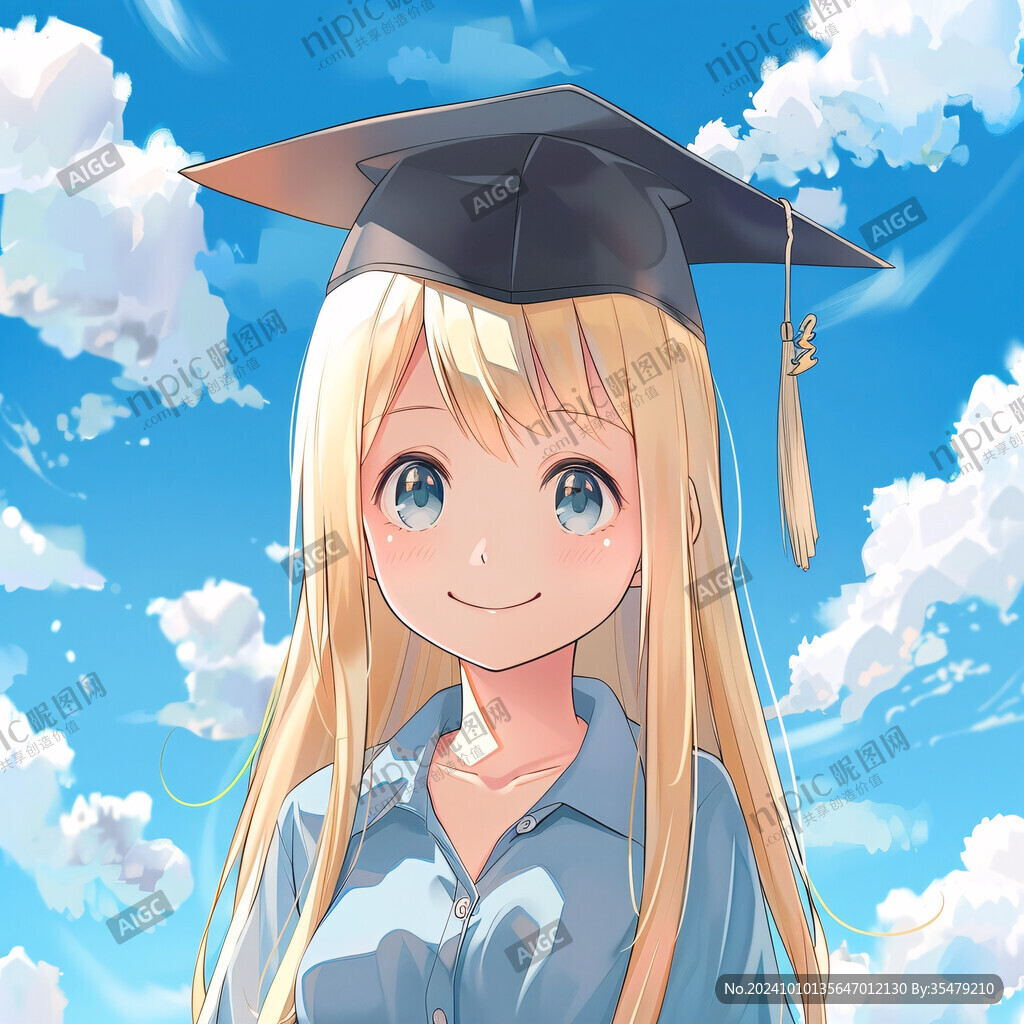 毕业照插画
