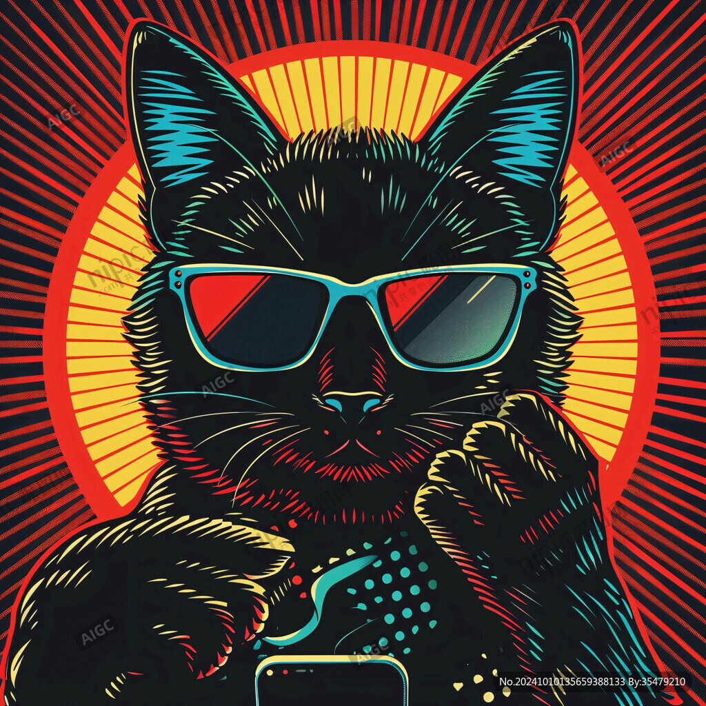 猫咪潮流海报