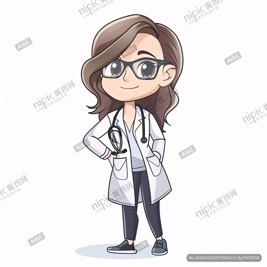 女性医生插画
