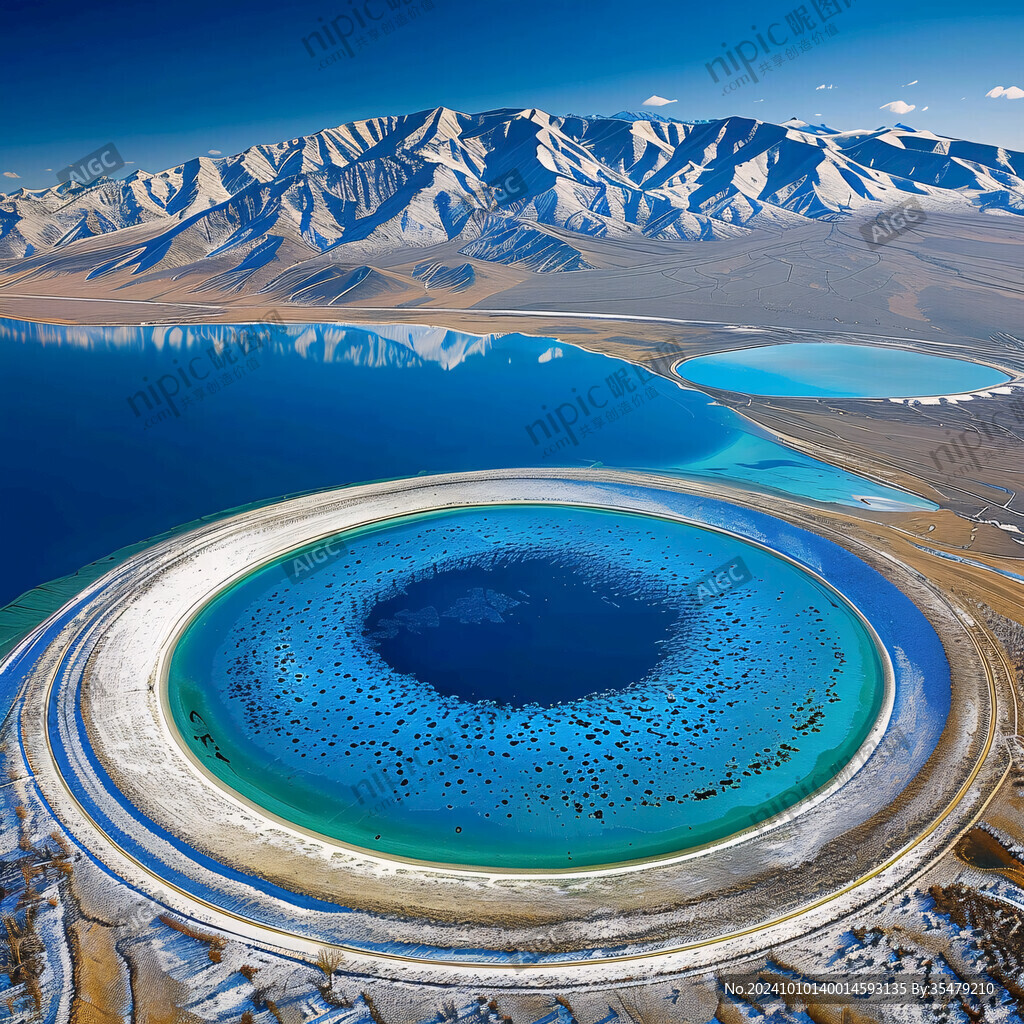 天池地池火山湖泊