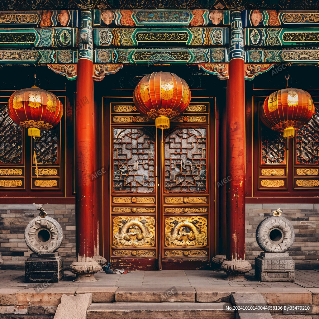 四合院金柱大门