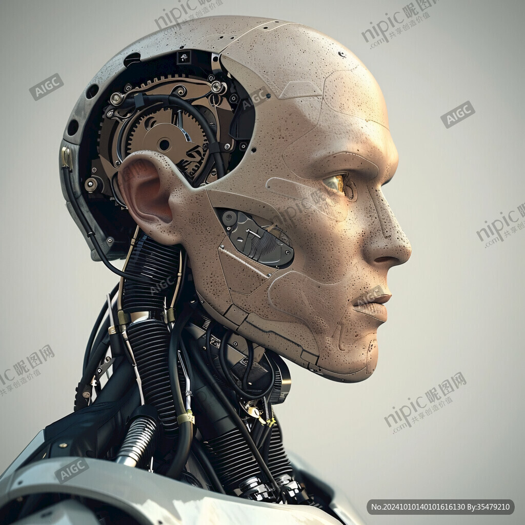 机械框科技感头部