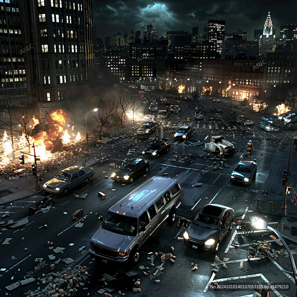 世界末日混乱场景