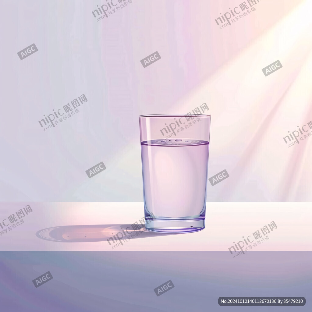 水杯插画