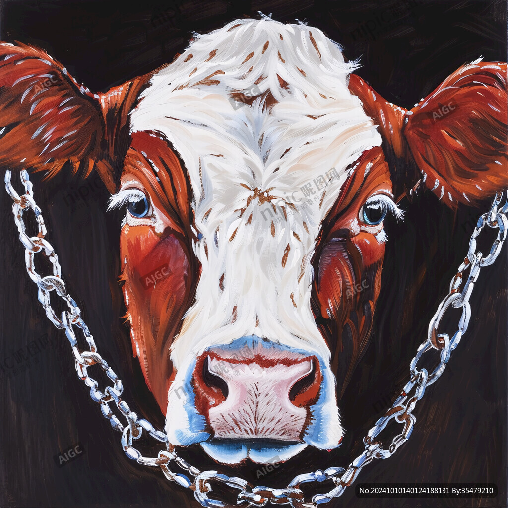 牛艺术装饰画