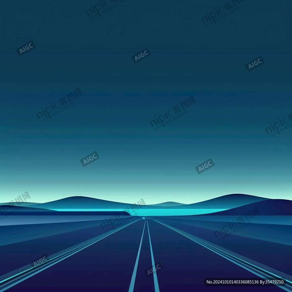 科技线条空间道路