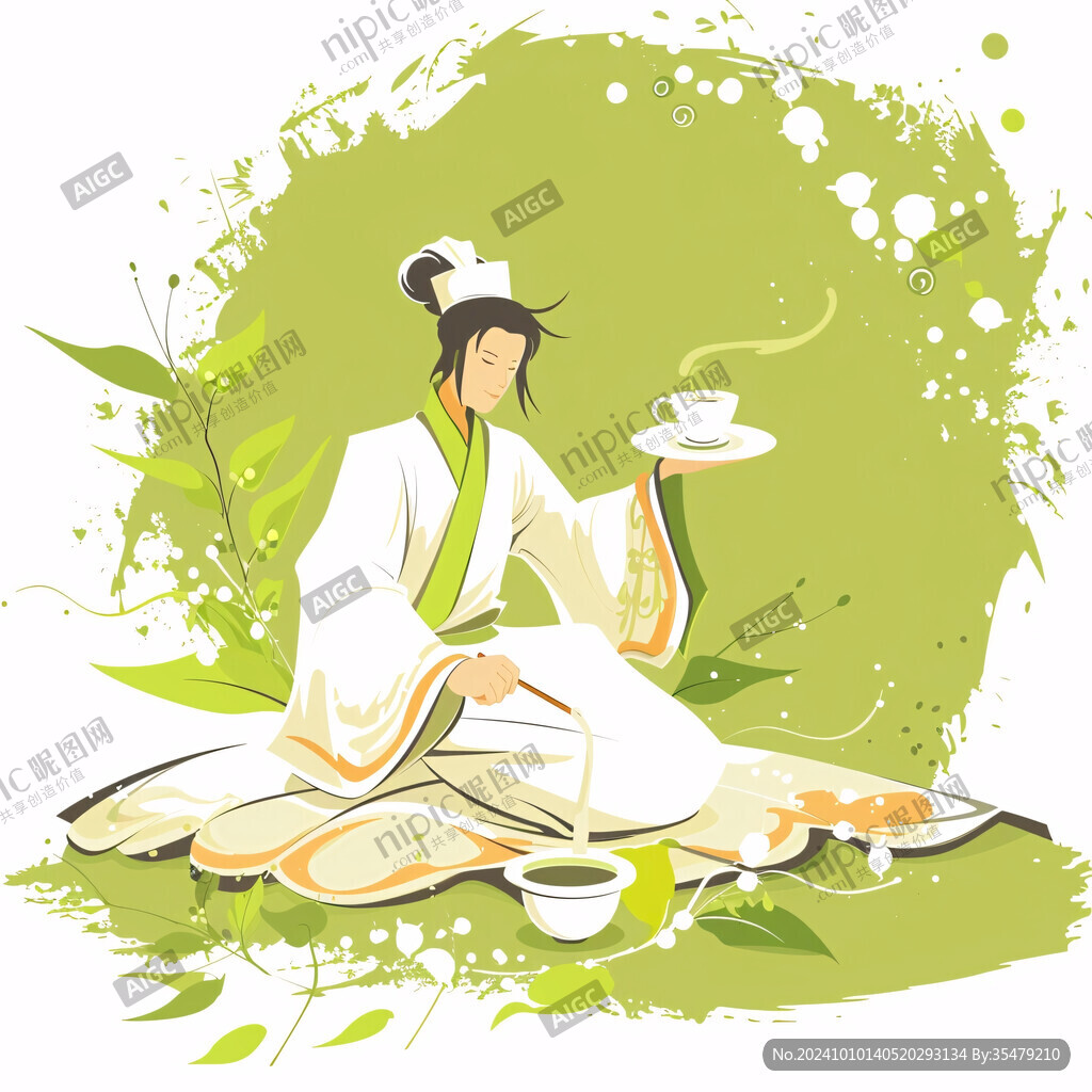 古代人物喝茶