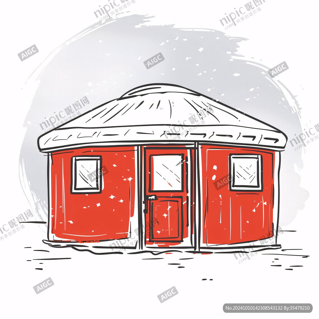 冬天雪屋小屋木屋