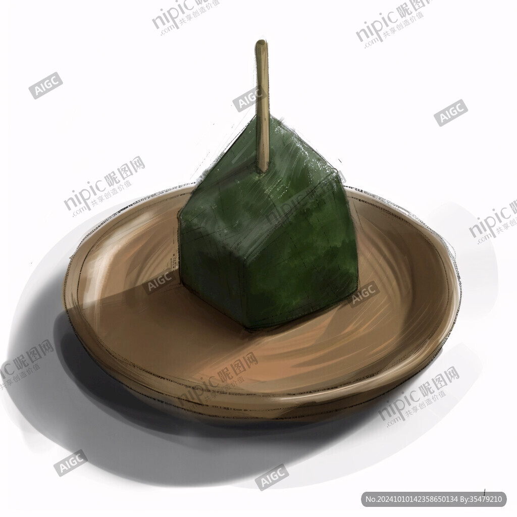 竹筒粽子插画