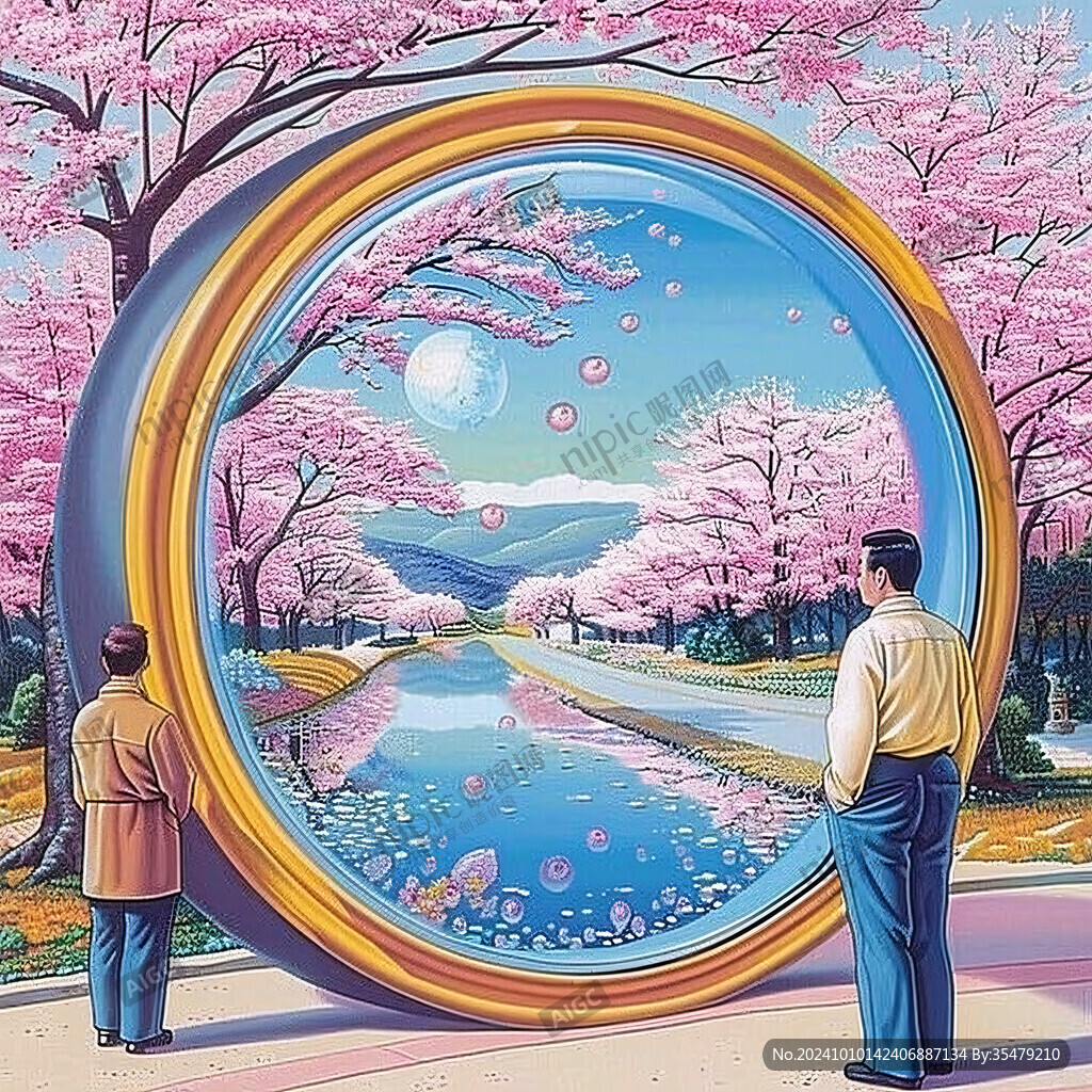 赏樱花美陈