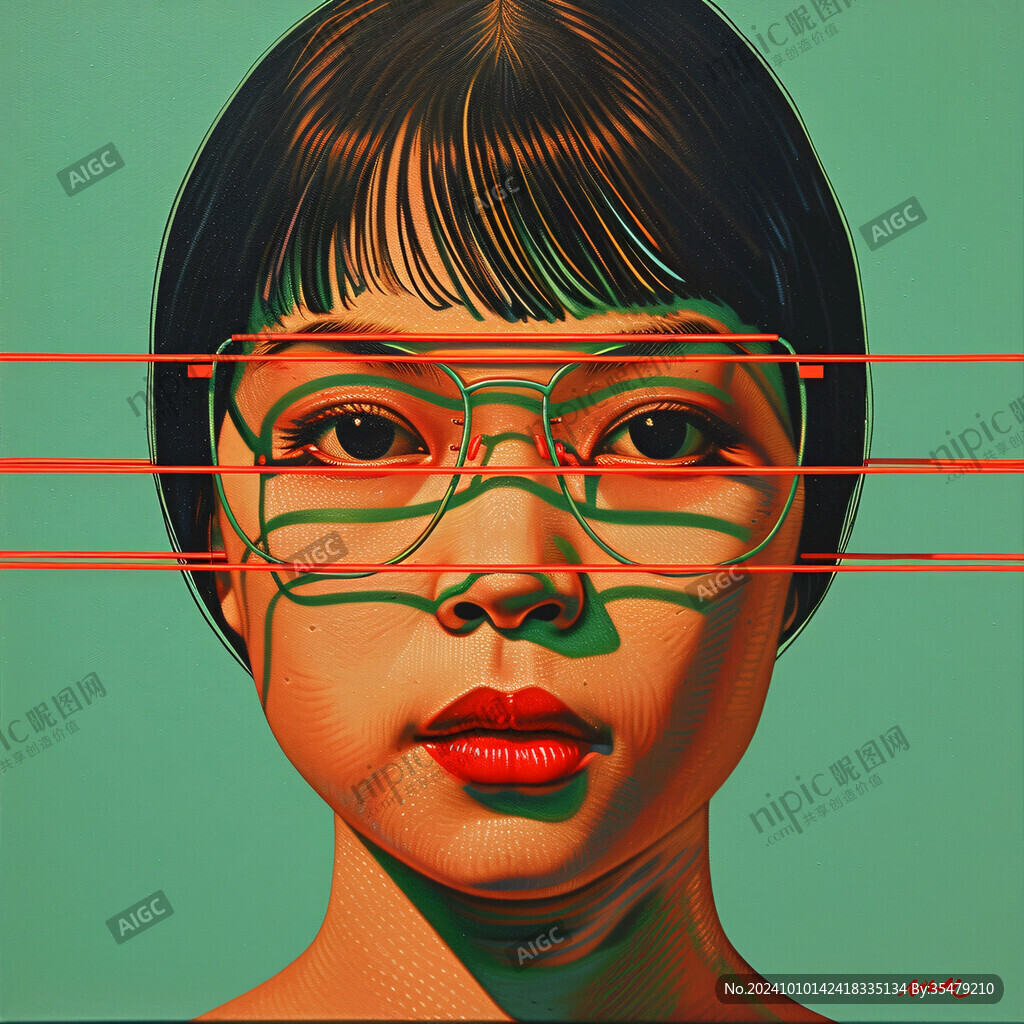 少女海报插画