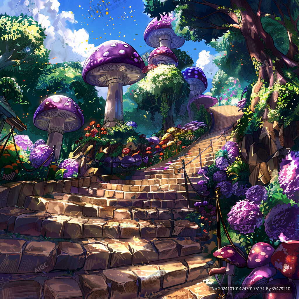 蘑菇屋插画