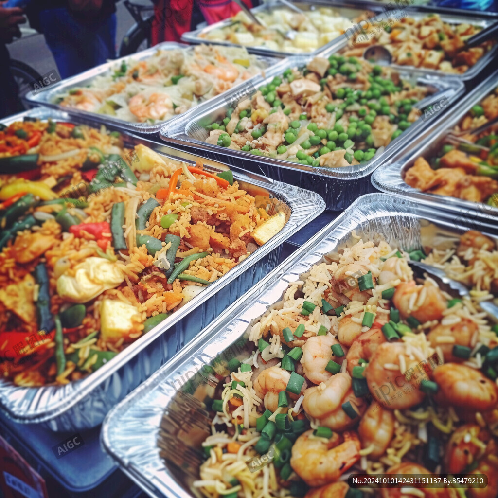 各式各样盒饭
