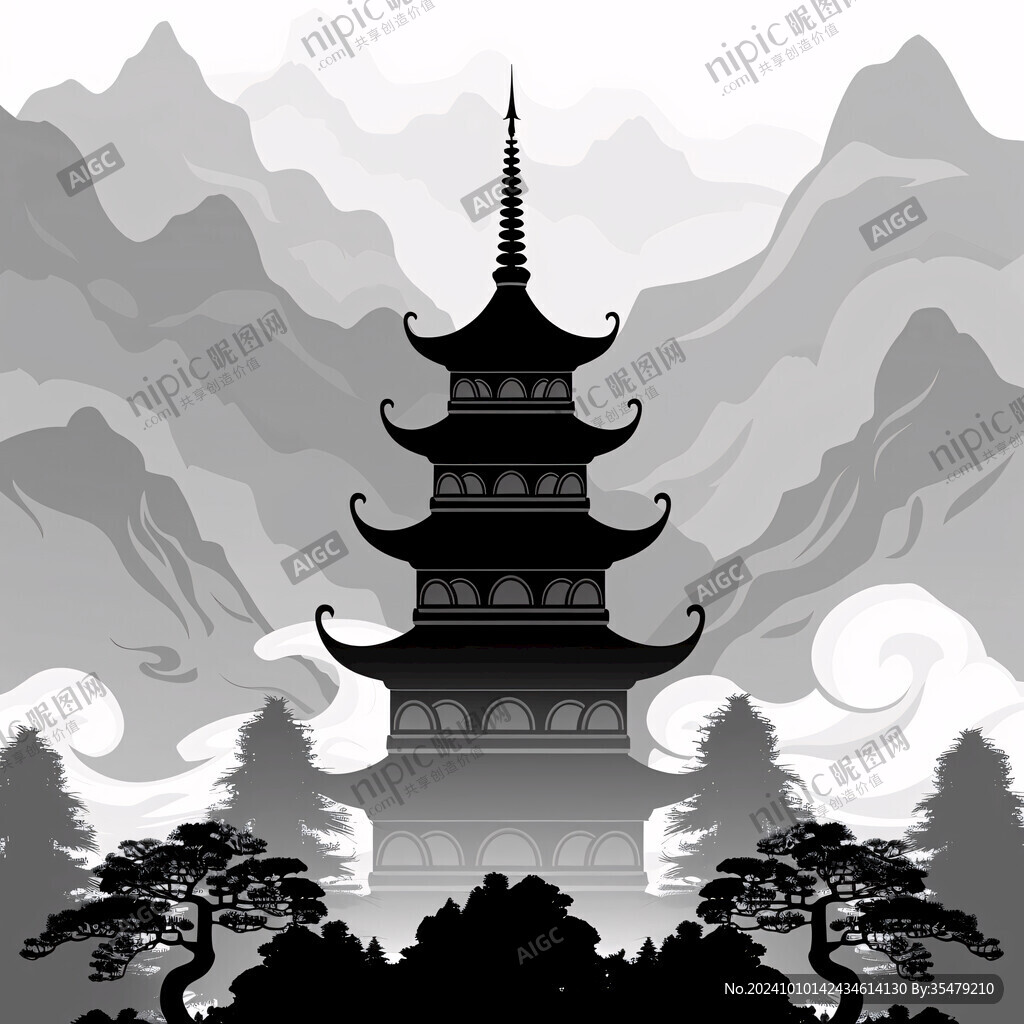 雷峰塔插画