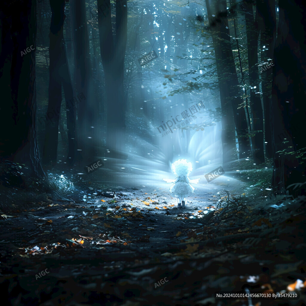 光晕梦幻插画