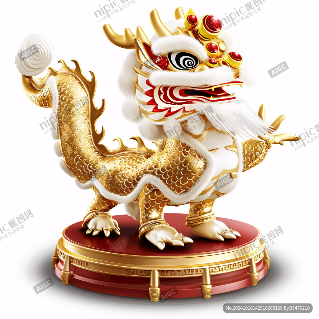 龙年装饰摆件素材