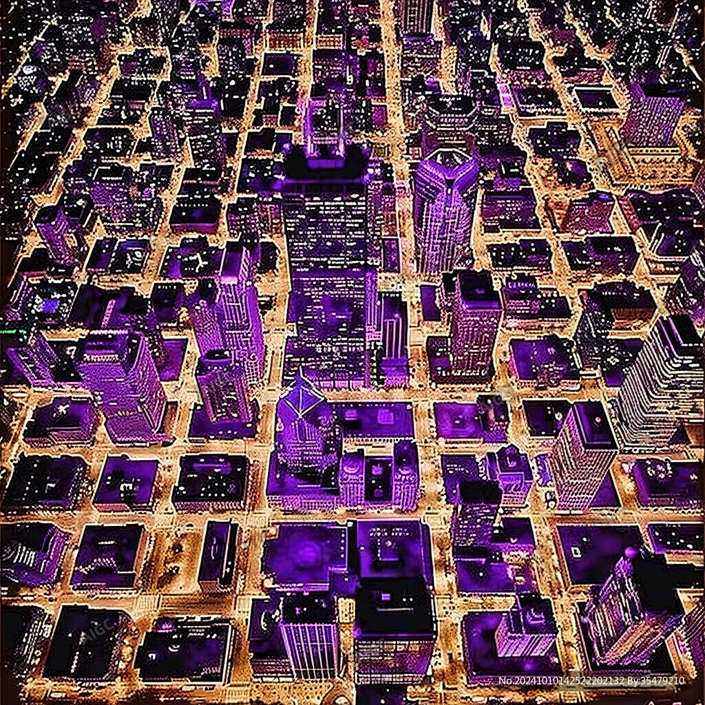 紫色智慧城市