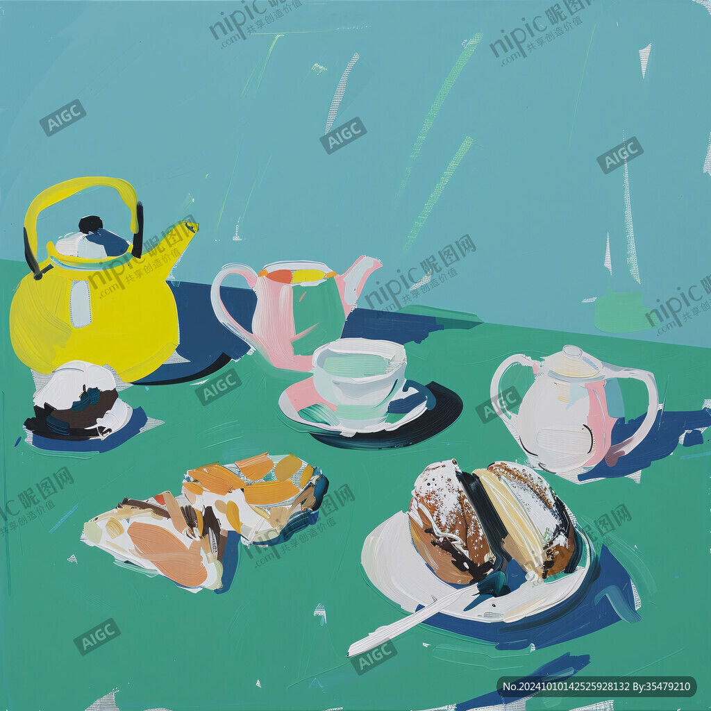 早餐美食插画
