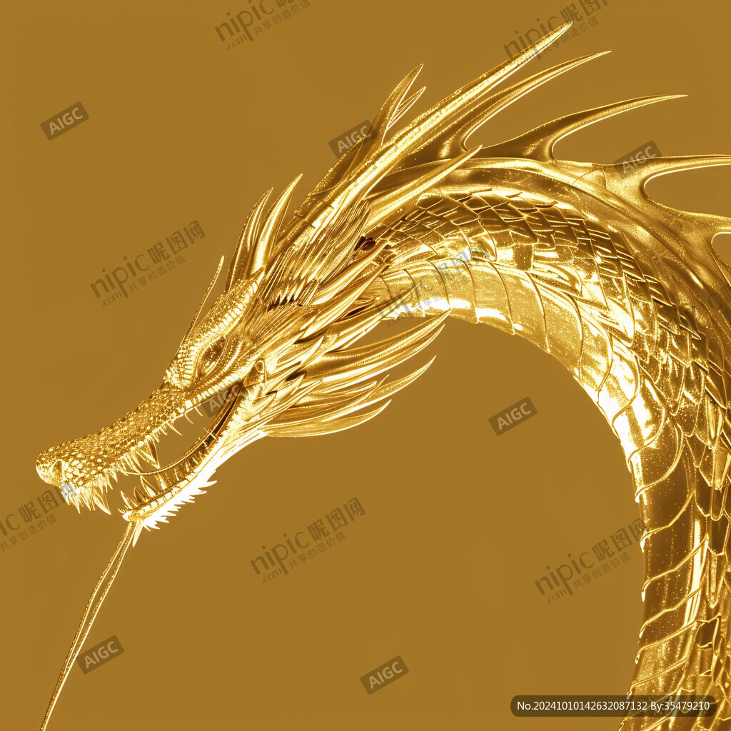 金色龙纹金龙苍龙青龙