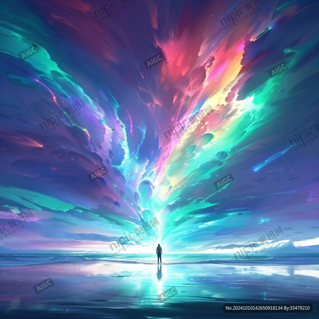 时光隧道抽象海报