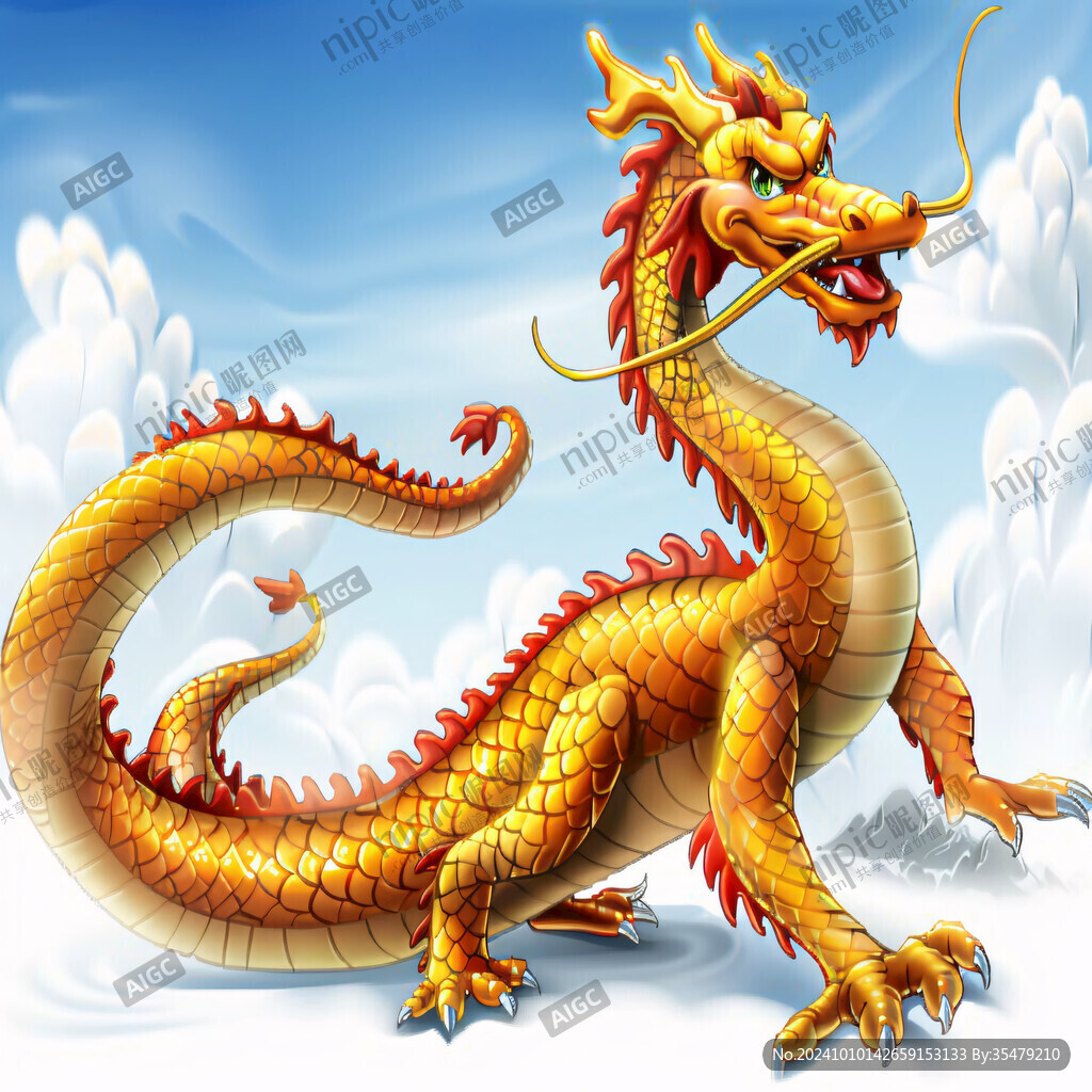 龙年插画手绘龙