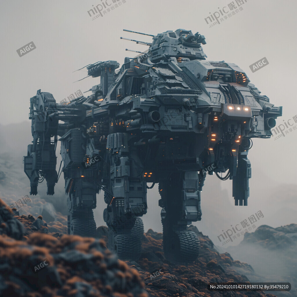 后现代机械科幻未来派