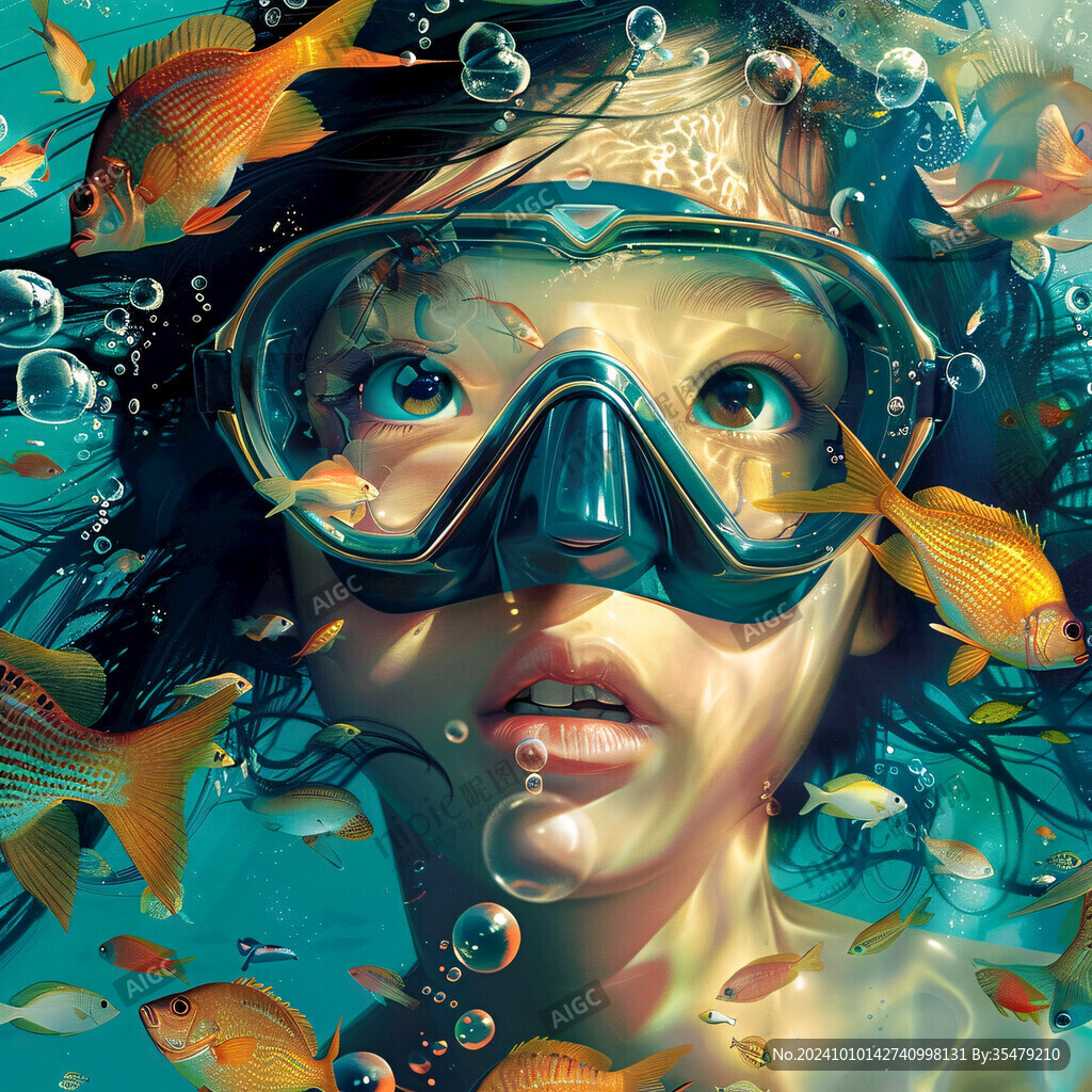 潜水创意海报