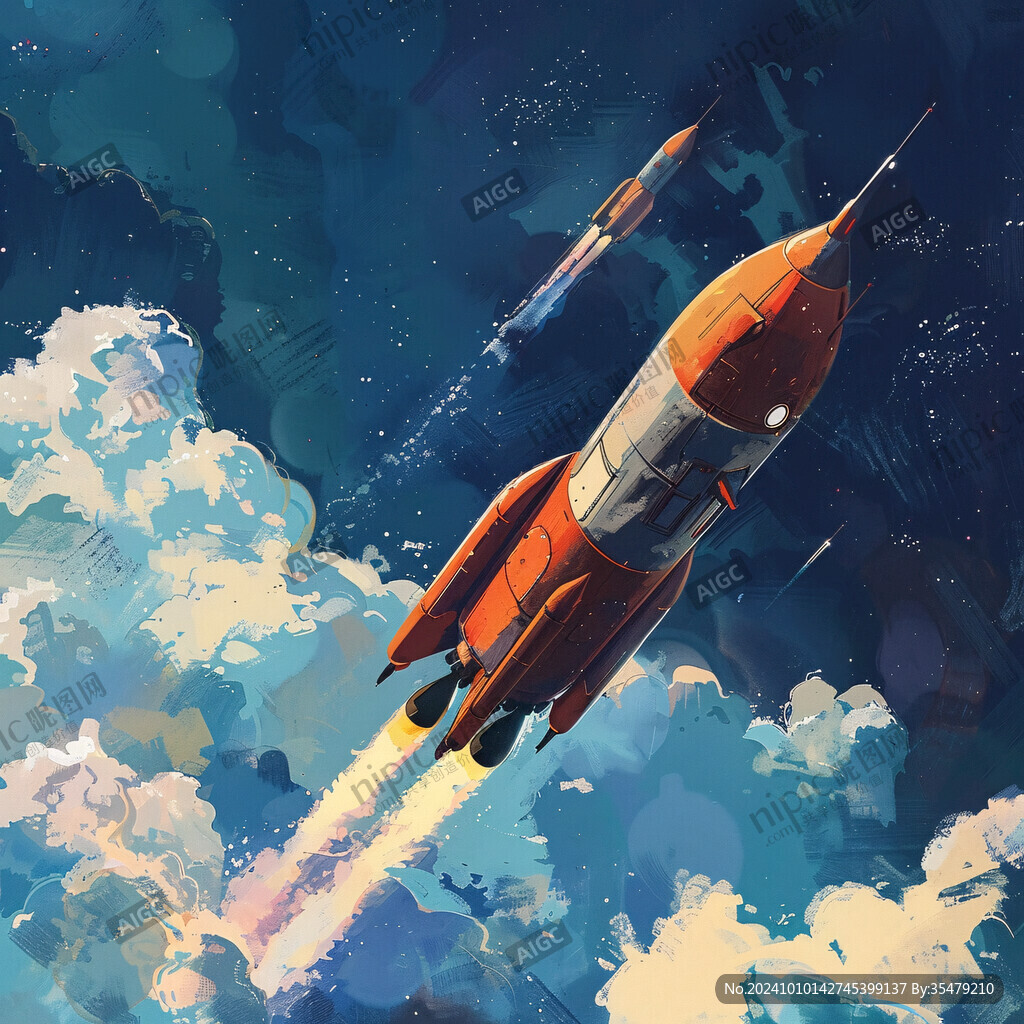 航天航空插画