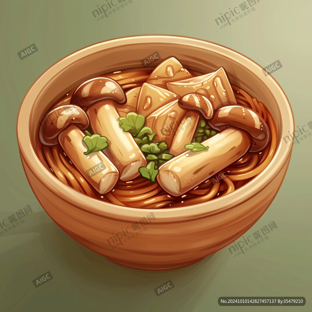 碗豆面插画