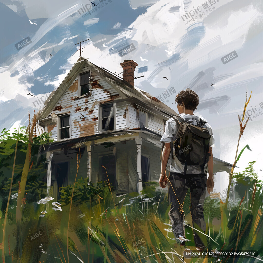 小洋房插画