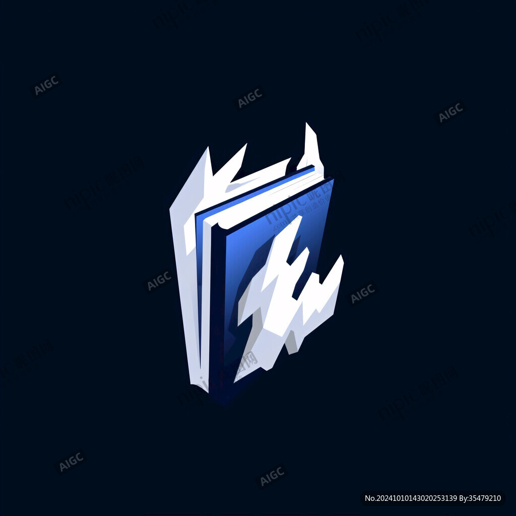 ae字母书本logo