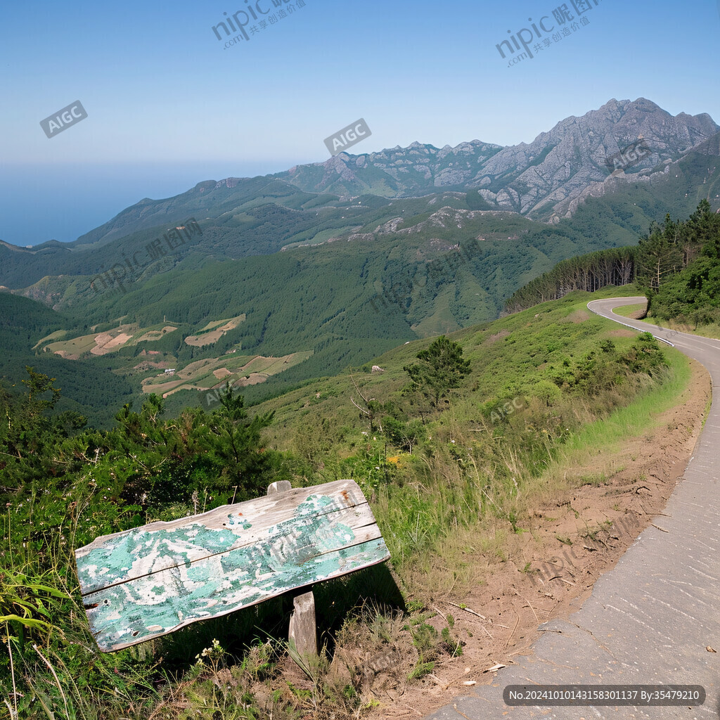 登山道路石板路
