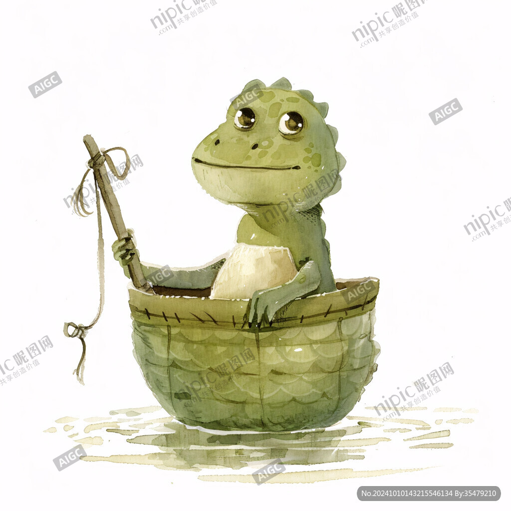 扬子鳄插画