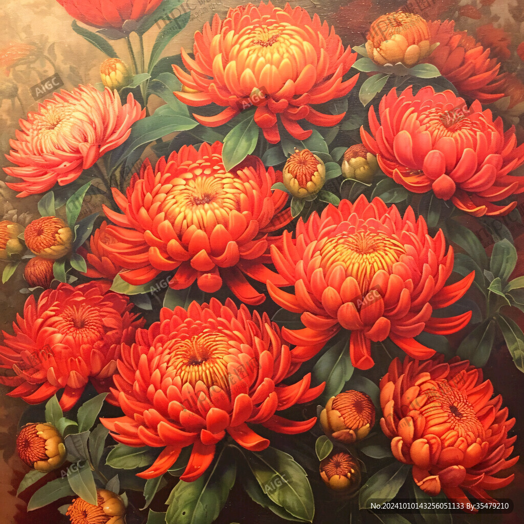 3d立体花卉油画