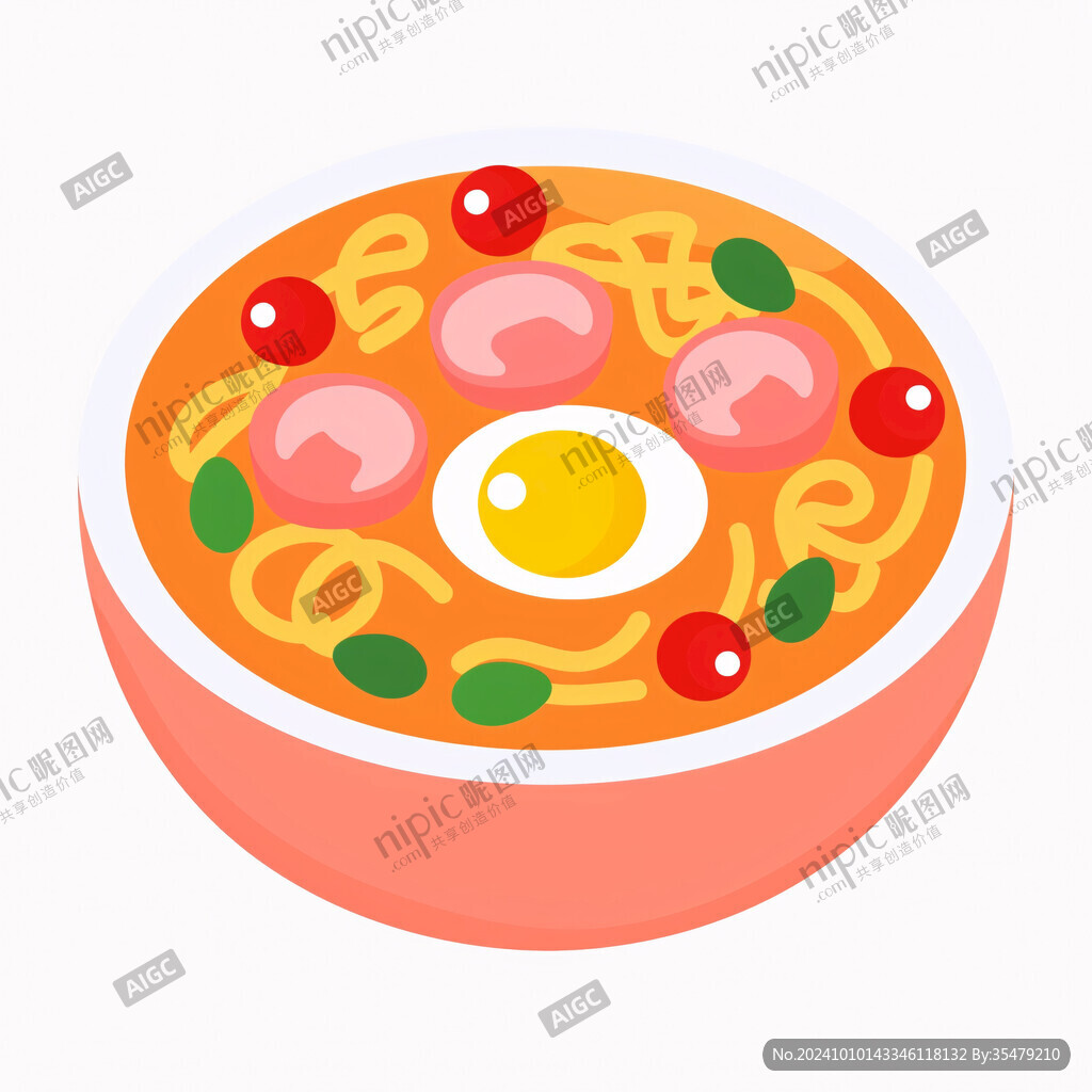 面碗插画